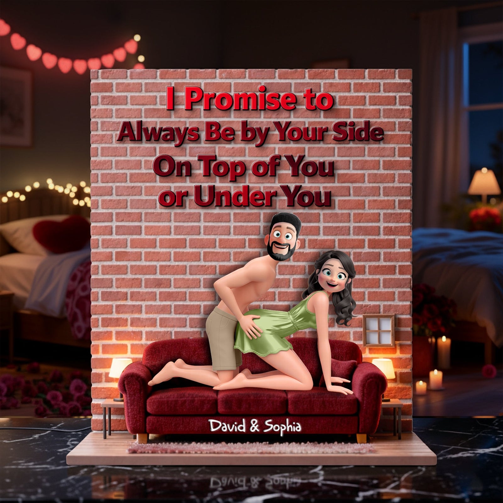 Playful Couple Light Box - Personalized Gift For Couples 03OHLU060226-Homacus