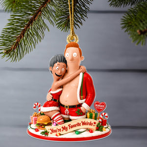 You Are My Favorite Weirdo Acrylic Ornament - Personalized Christmas Gifts For Couple 01naqn030826