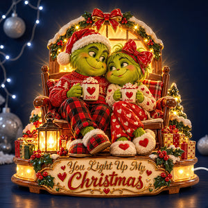 You Light Up My Christmas Acrylic Light Box - Personalized Gifts For Couple 01PGDT261026-Homacus