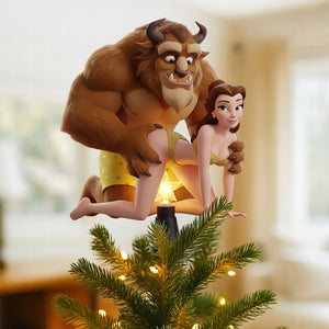 Funny Fairy Tale Tree Topper Personalized Gifts For Couple 03TGDT181125-Homacus