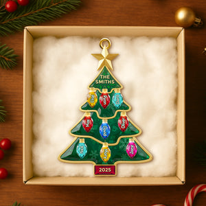 Family Light-Up Christmas Tree Ornament Personalized Gifts For Family 01NADT161025-Homacus