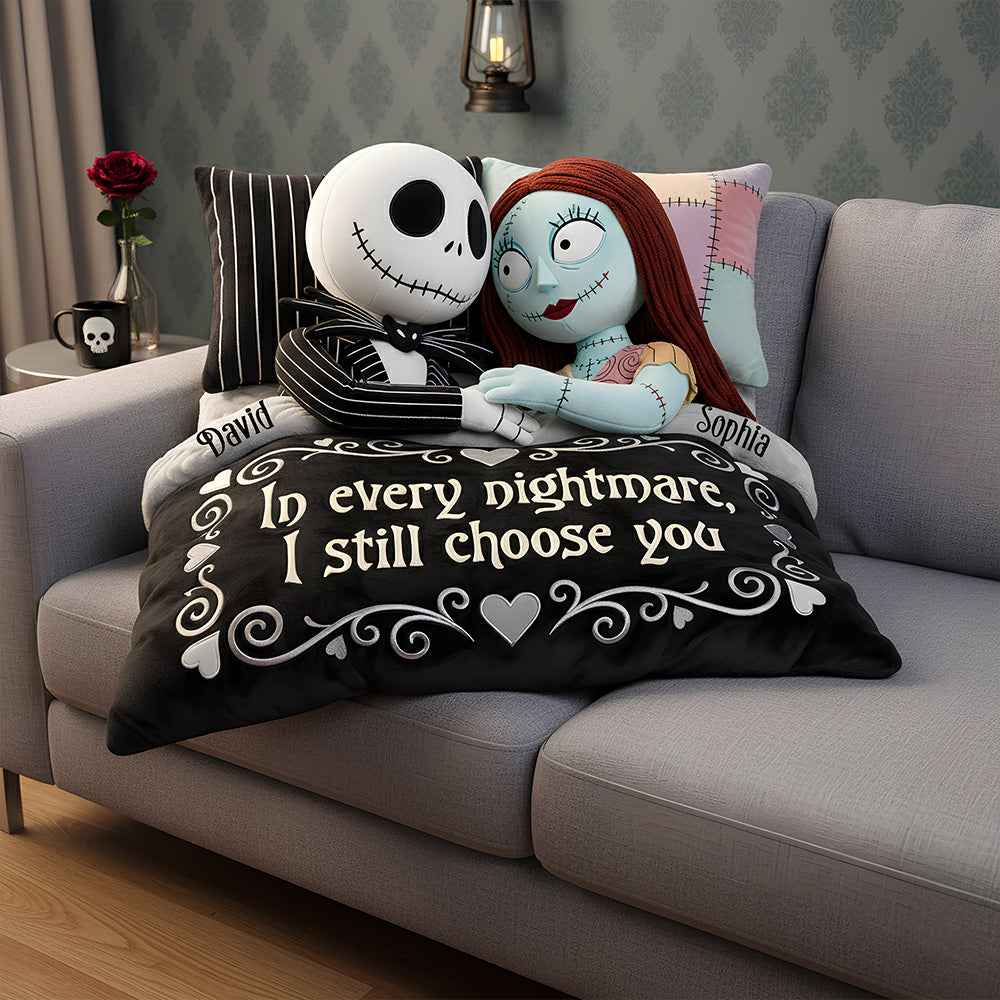 Gothic Love Couple Pillow Personalized Gifts For Couple 01OHDT161225-Homacus