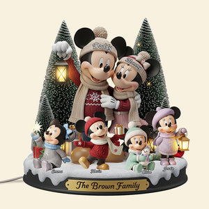 Family Christmas Custom Shape Acrylic Light Box - Personalized Gifts For Family 01pgta111125-Homacus