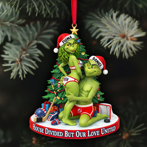 Love On Ice Christmas Ornament - Personalized Gift For Couples 02HULU290925-Homacus