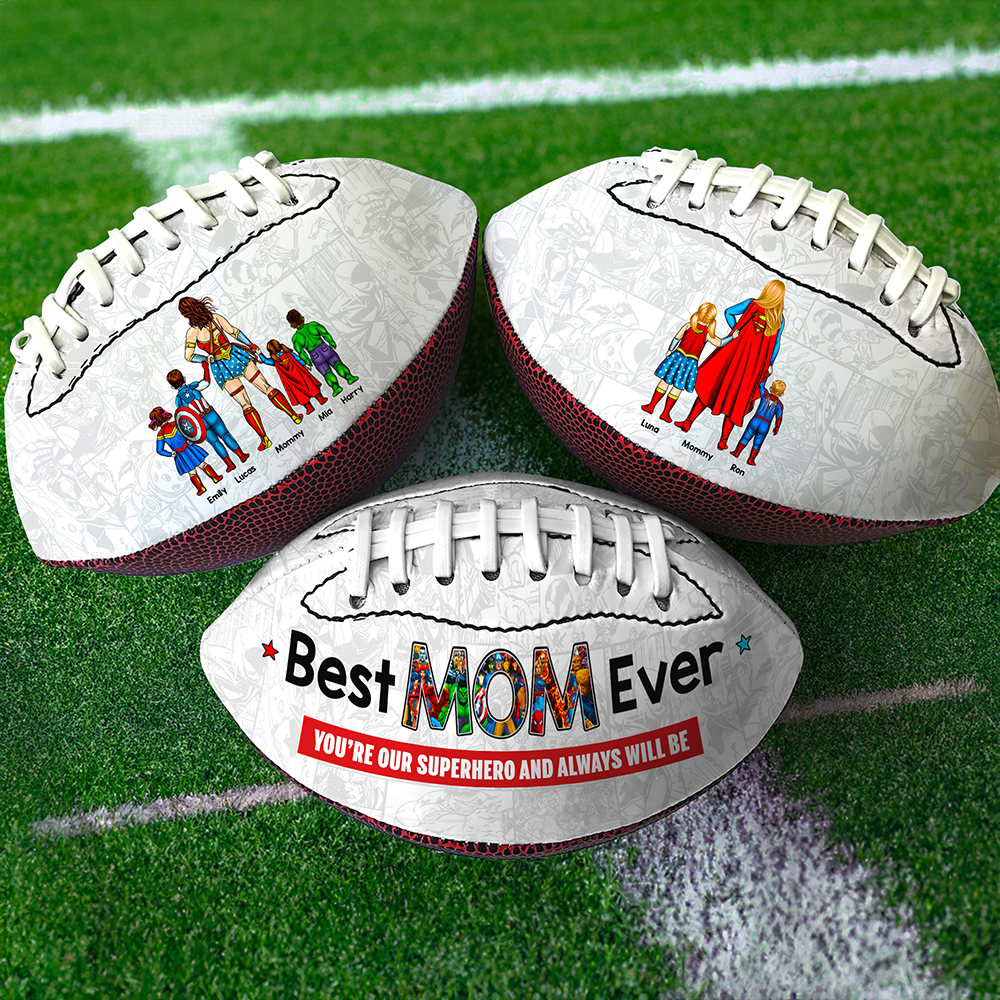Personalized Gift For Mom American Football Mother's Day Super Mom 01ACHU030425PA-Homacus