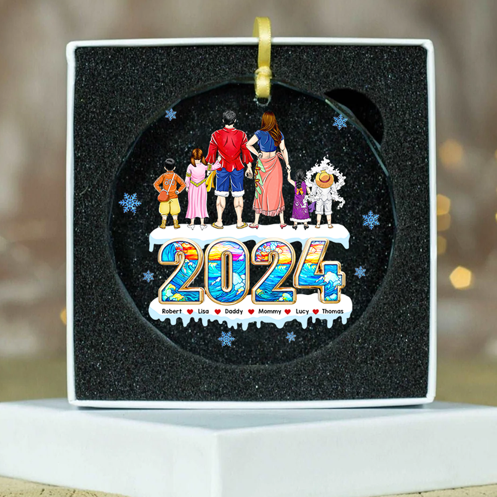 Video Game Family Ornament - Pirate Family - Personalized Gifts For Family-Homacus