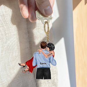 Personalized Gifts For Couple Keychain Couple Princess Carrying 15QHHU150125TM-Homacus