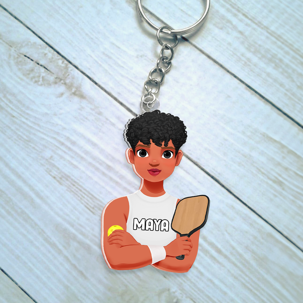 Personalized Gifts For Pickleball Lover Keychain 013QHHU220125PA-Homacus
