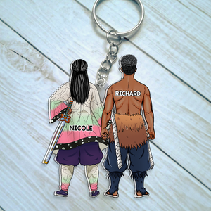 Personalized Gifts For Couple Keychain 03QHHU130125HG-Homacus