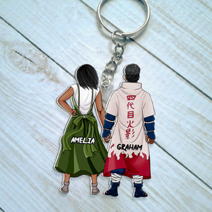 Personalized Gifts For Couple Keychain Anime Couple 01QHHU100124PA-Homacus