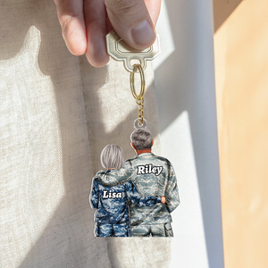 Personalized Gifts For Veteran Couple Keychain 073qhhu110125tm-Homacus