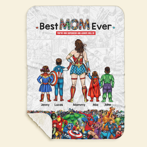 Personalized Gifts For Mom Blanket Best Mom Ever Mother's Day 01ACHU210325PA-Homacus