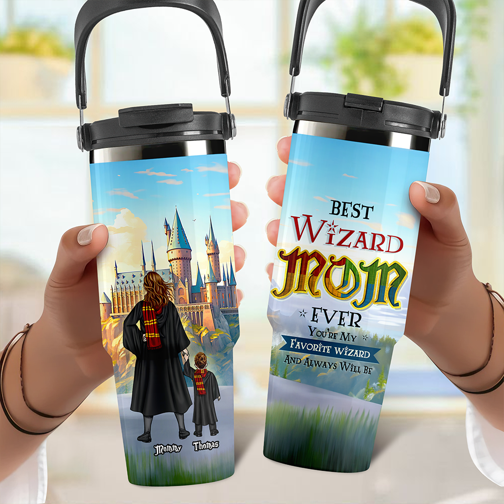 Personalized Gifts For Mom Tumbler Cup Mother's Day Wizard Mom 041ACHU0010425TM-Homacus