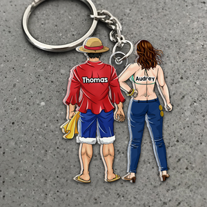 Personalized Gifts For Couple Keychain 02qhhu090125pa-Homacus