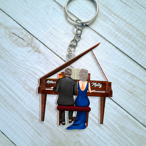 Personalized Gifts For Pianist Couple Keychain 01QHHU130125TM-Homacus