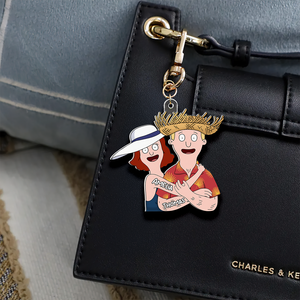 Personalized Gifts For Couple Keychain Hugging Couple 01QHHU070225HG-Homacus