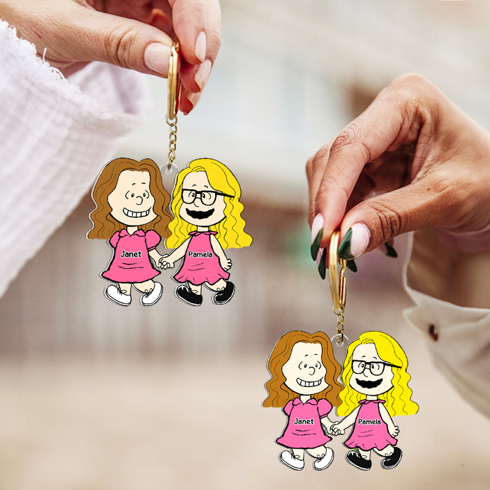 Personalized Gifts For Besties Keychain 05QHHU150125HH-Homacus