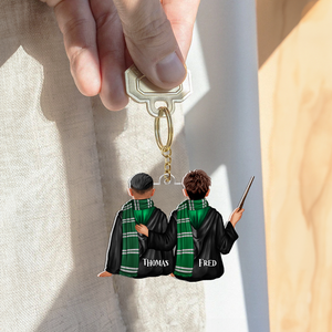 Personalized Gifts For Wizard Friends Keychain 02QHHU200125TM-Homacus