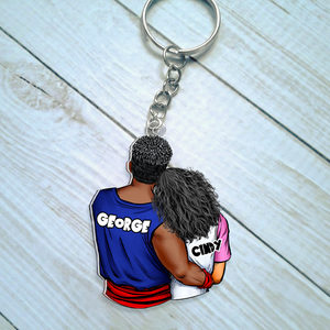 Personalized Gifts For Couple Keychain 01QHHU170125HH-Homacus