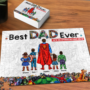 Personalized Gift For Dad Jigsaw Puzzle Best Dad Ever 02ACHU180325PA-Homacus