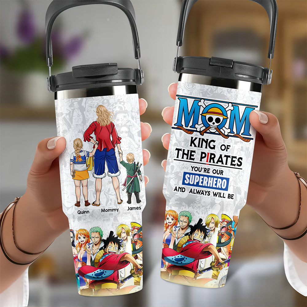 Personalized Gifts For Mom Tumbler Cup Mother's Day Pirate Mom 021ACHU010425PA-Homacus