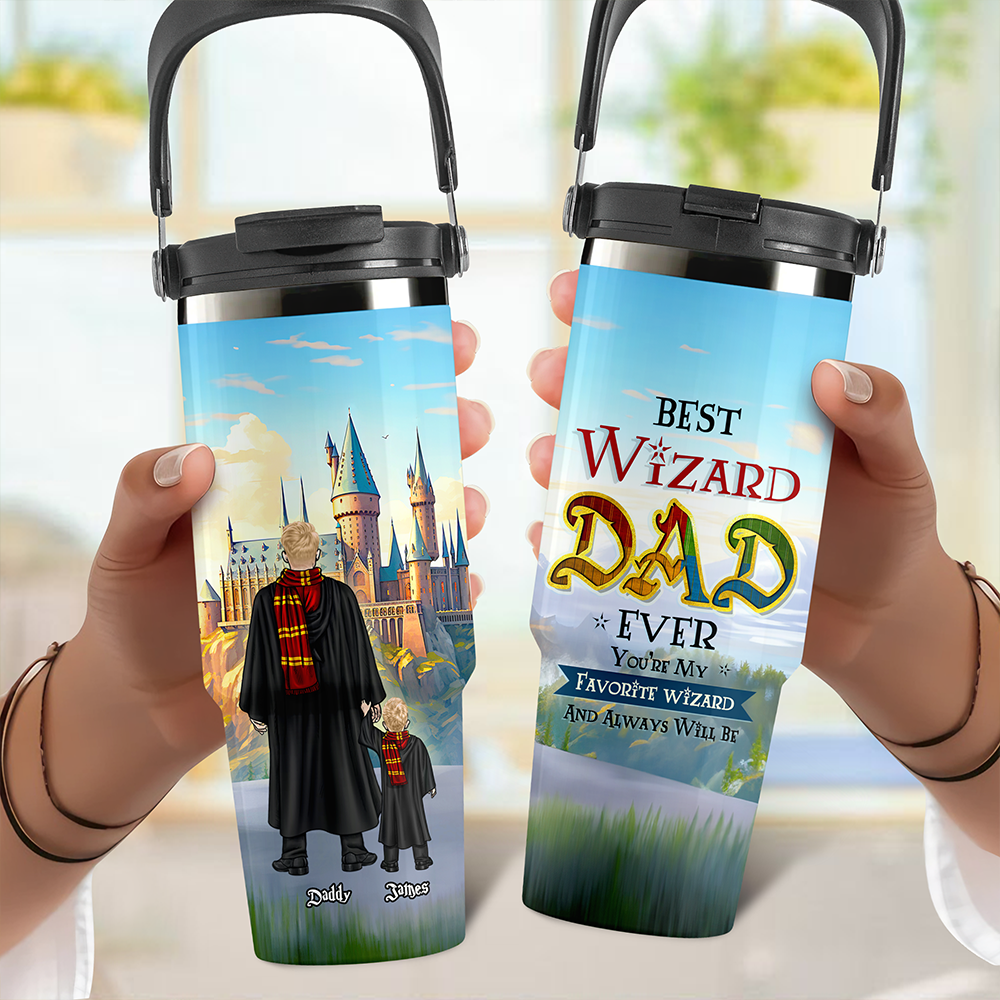 Best Dad Ever 30oz Tumbler With Handle - Personalized Gifts For Dad 042achu010425-Homacus