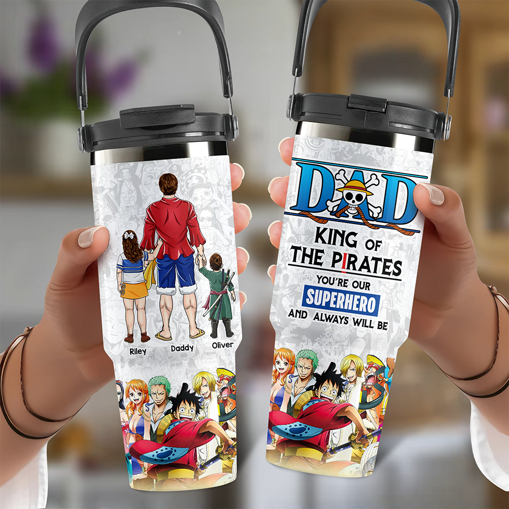 Pirate Dad 30oz Tumbler With Handle - Personalized Gifts For Dad 022ACHU010425PA-Homacus