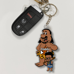 Best Dad Ever Keychain Personalized Gifts For Dad 04QHHU160525PA-Homacus