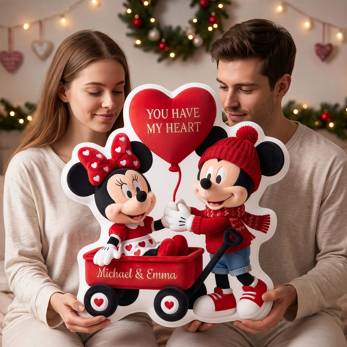 You Have My Heart Pillow - Personalized Christmas Gifts For Couples 06ttdh261026-Homacus