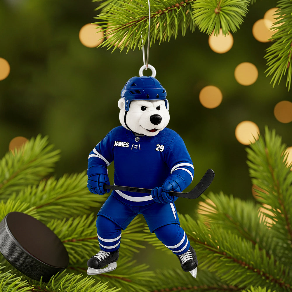 Ice Rink Spirit Christmas Ornament Personalized Gifts For Hockey Players 04HUDT050925-Homacus