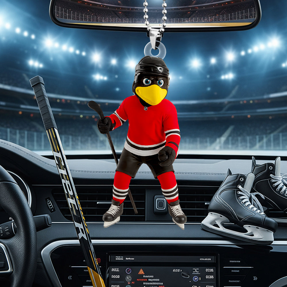 Ice Rink Spirit Car Ornament Personalized Gifts For Hockey Players 05HUDT140725-Homacus