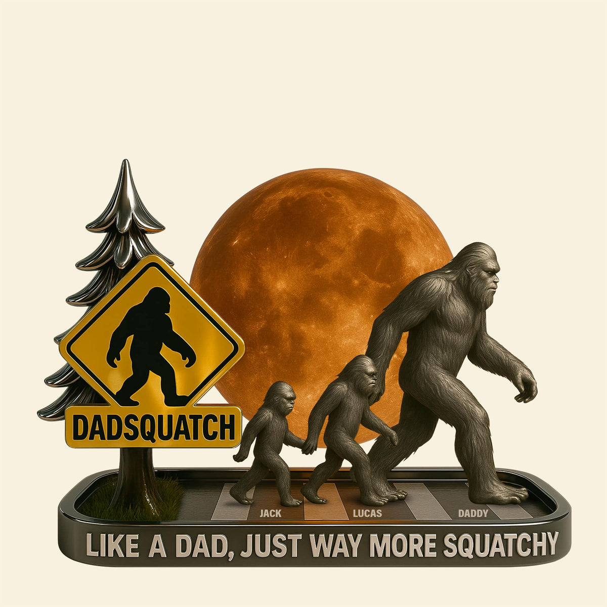 Bigfoot Plaque Personalized Gifts For Dad 03tgtn030525-Homacus