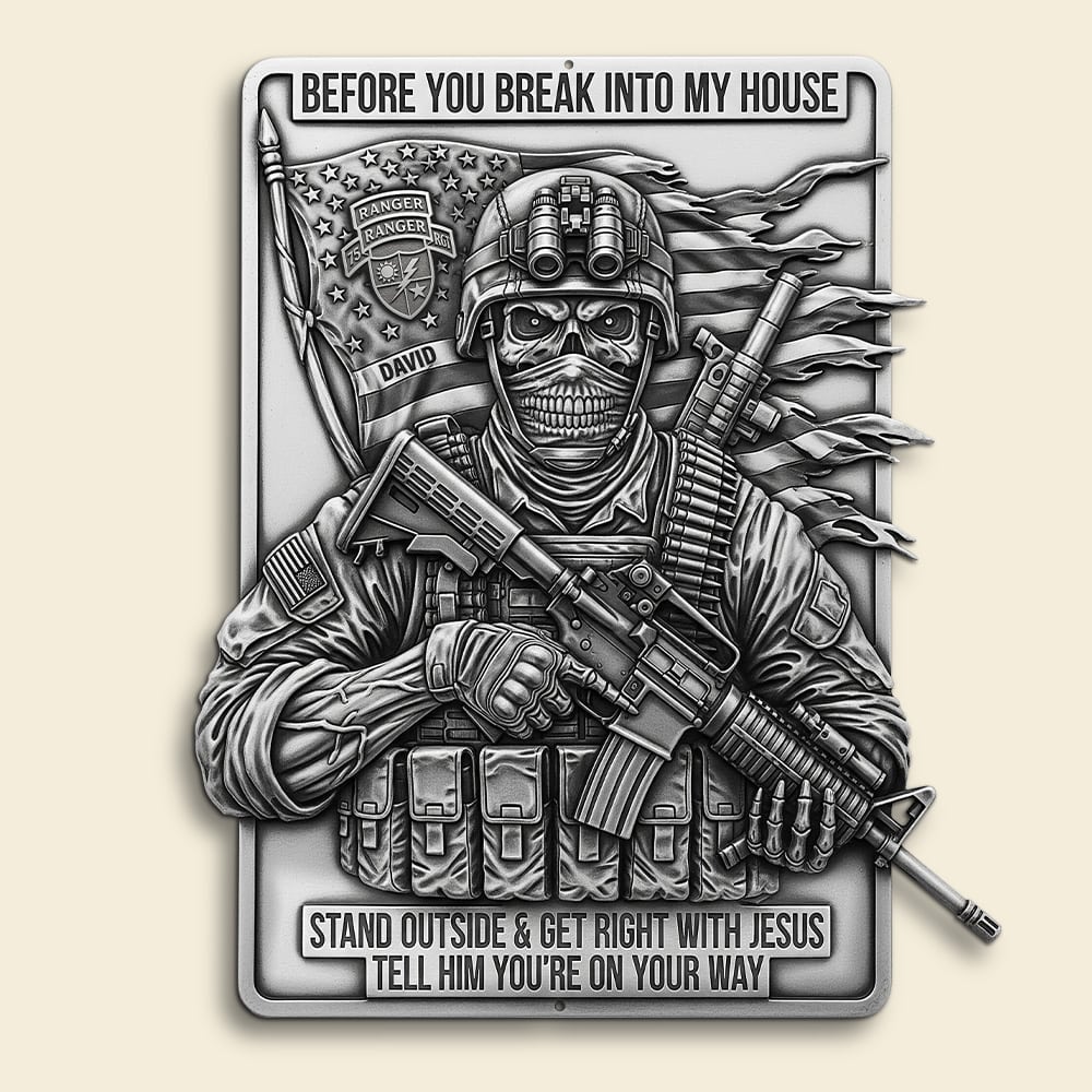 Deadly Danger Veteran Metal Sign - Personalized Gifts For Veteran 02qhtn070725-Homacus