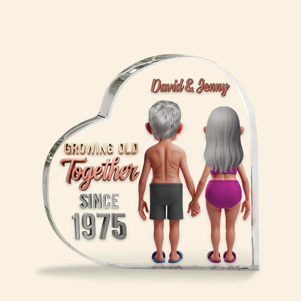 Personalized Funny Gifts For Old Couple Heart Plaque 03ohtn090725-Homacus