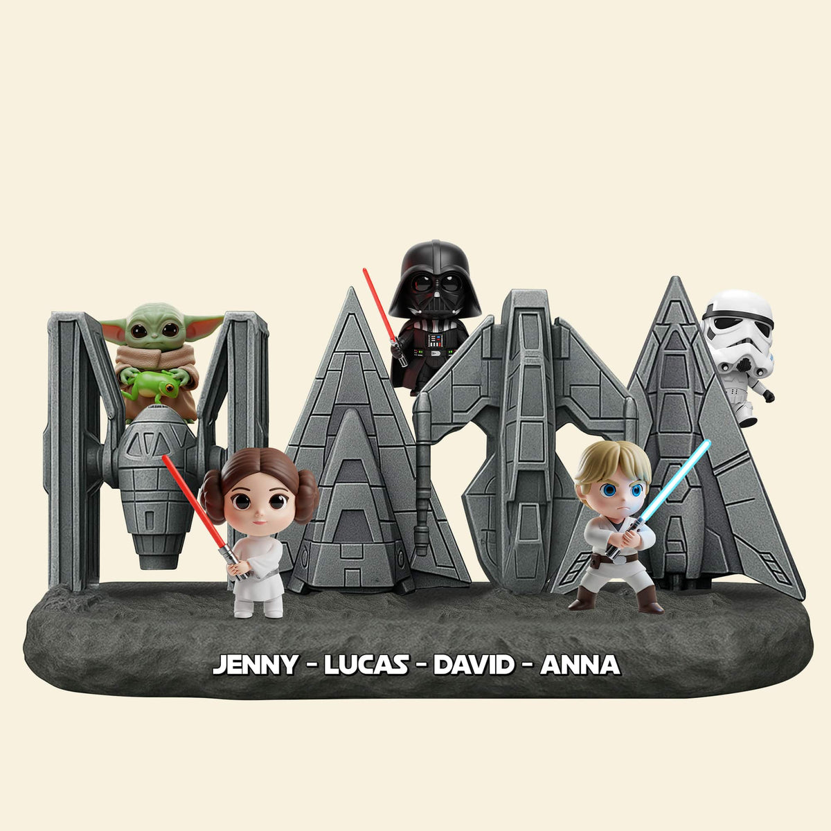 Personalized Gifts For Mom Plaque, Mom Surrounded By Her Galactic Troop 03qhtn180425-Homacus