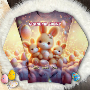 Personalized Easter Gifts For Grandma Shirt 01tglu080225 Grandma Bunny-Homacus