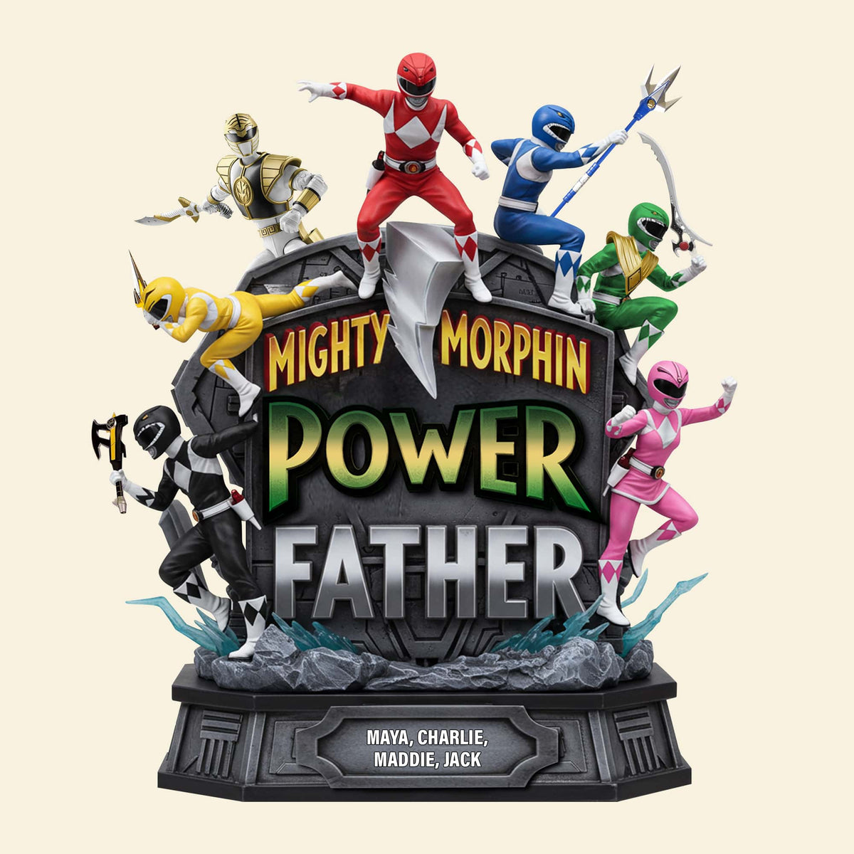 Super Power Father Acrylic Plaque Personalized Gifts For Dad 01qhtn130525-Homacus