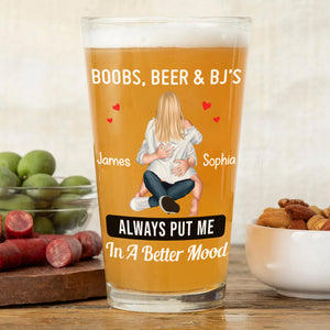 Personalized Gifts For Couple Beer Glass 03nadc170724 Naughty Couple Together-Homacus