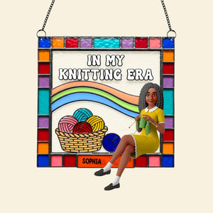 Personalized Gifts For Knitting Lovers Suncatcher Ornament 04ohtn080825-Homacus