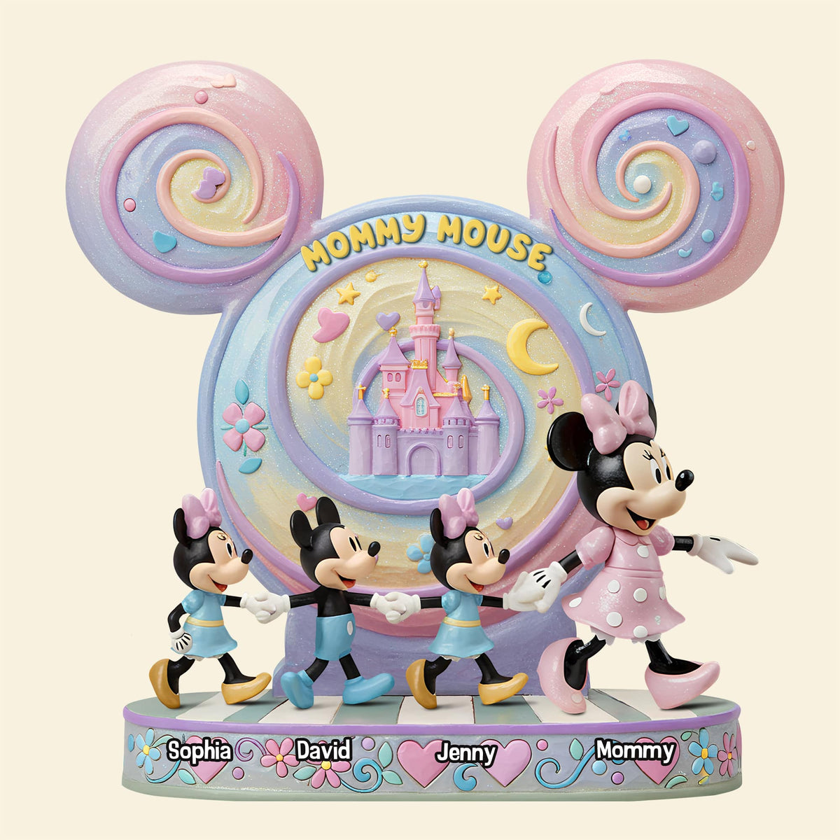 Mouse Mom Plaque - Personalized Christmas Gifts For Mother 02qhtn210425-Homacus