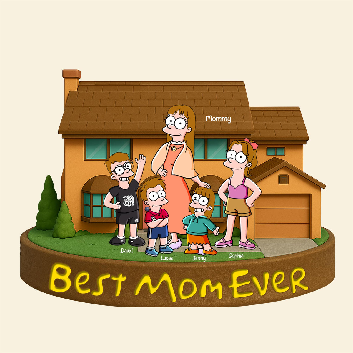 Personalized Gifts For Mom Plaque Best Mom Ever 04totn140425pa-Homacus