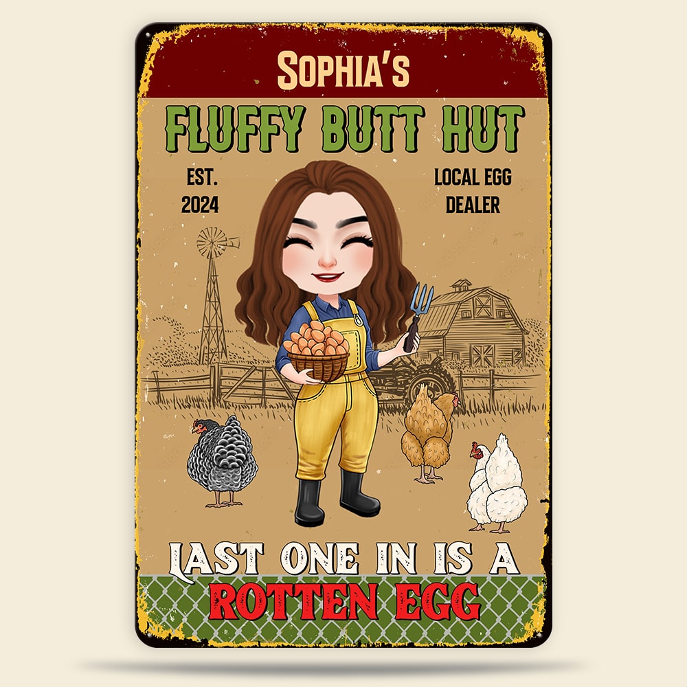 Custom Chicken Coop Signs - Personalized Sign 03natn140325hh-Homacus