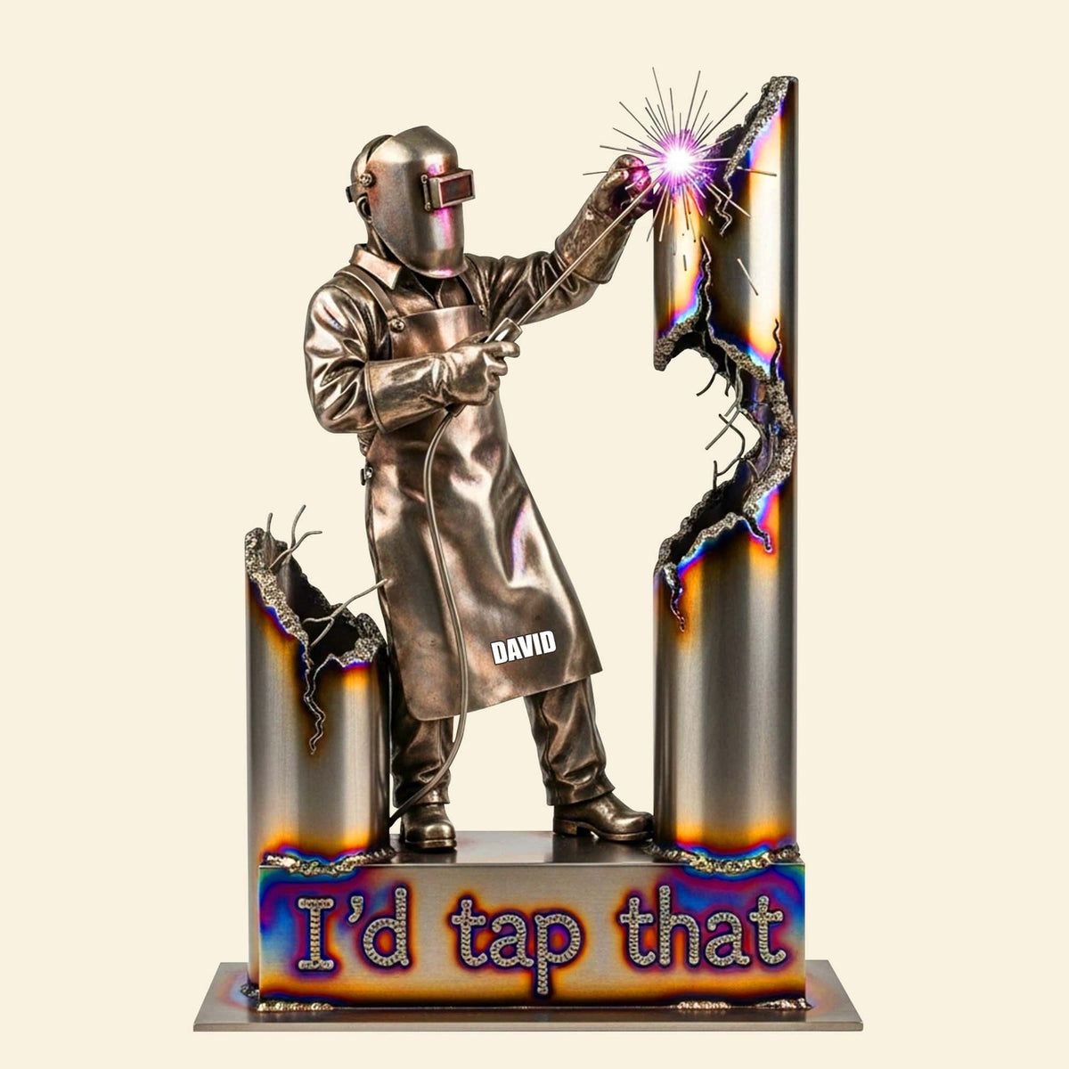 Personalized Gifts For Welder Acrylic Plaque, Funny Welder I'd Tap That 02qhtn170625-Homacus