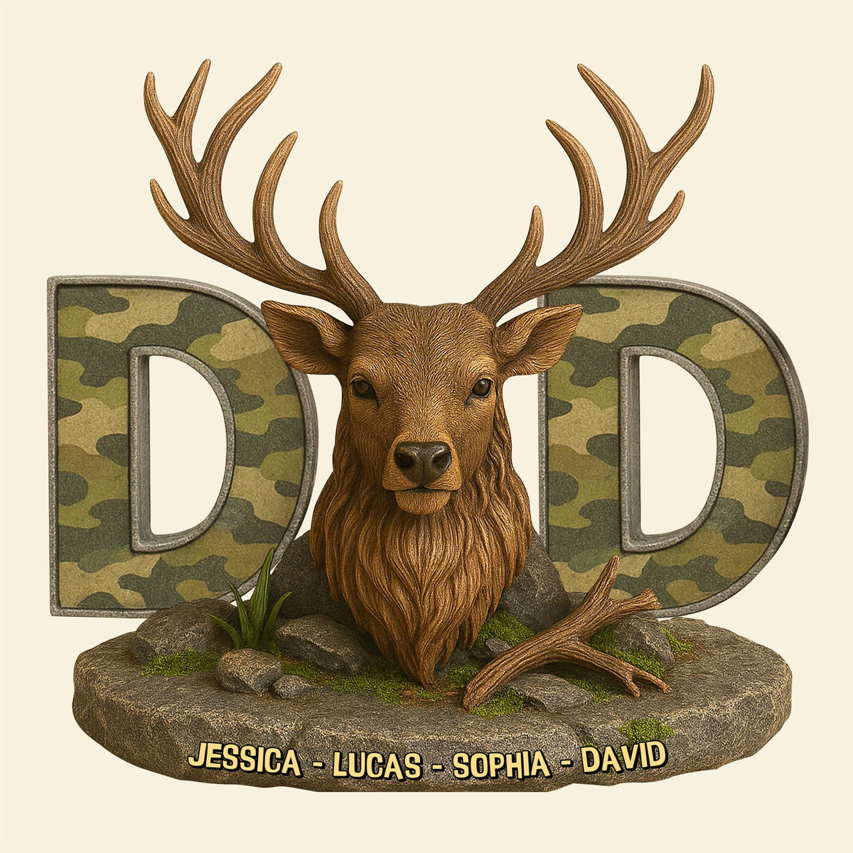 Hunting Deer Plaque Personalized Gifts For Dad 03xqtn170425 Hunting Lovers-Homacus