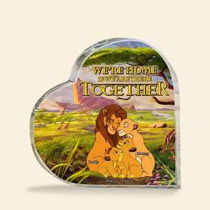 Personalized Gifts For Family Heart Plaque 04totn261224hg We're Home If We Are There Together-Homacus