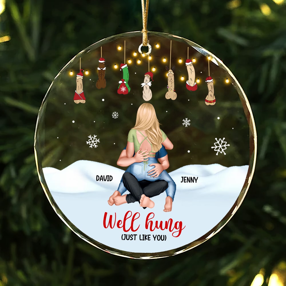 Naughty Couple Ornament - D*ck Light - Personalized Gifts For Couple-Homacus