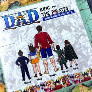 Best Pirate Dad Sliding Puzzle - Personalized Gifts For Dad 042achu150425pa-Homacus