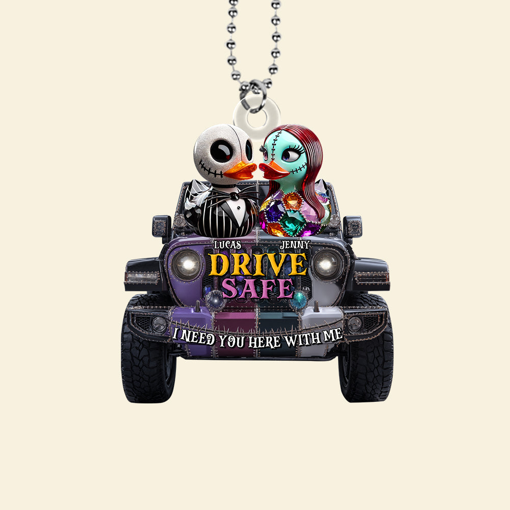Horror Offroad Couple Car Ornament - Personalized Gifts For Couple 02tgtn280525-Homacus
