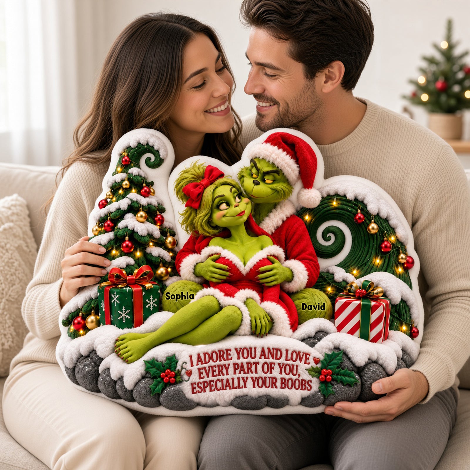 Mischief In Love Couple Pillow - Personalized Gift For Couples 10TTLU201026-Homacus