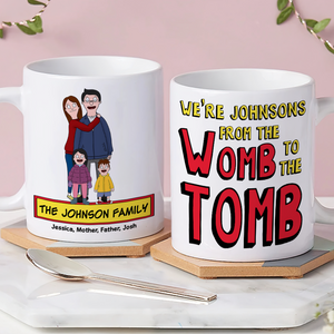 Personalized Gifts For Family Coffee Mug Cartoon Family 02ACPU020225HG-Homacus